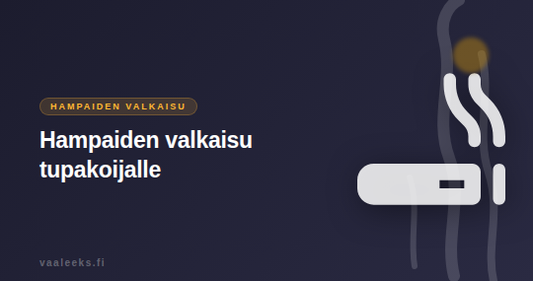 hampaiden valkaisu tupakoijalle