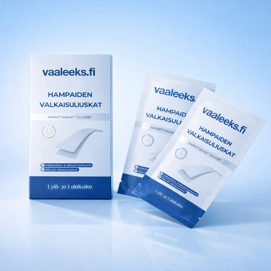 hampaiden valkaisu liuskat kotona vaaleeks