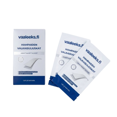 hampaiden valkaisuliuskat kotona